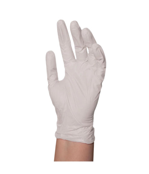 DA BP White Disposable PF Gloves - Large (100)