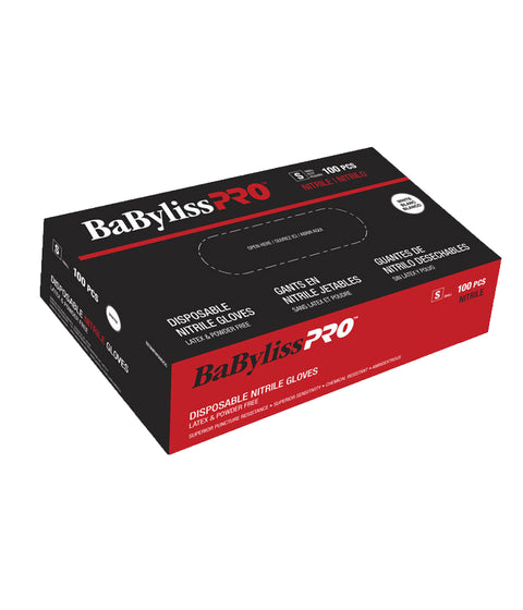 DannyCo BaBylissPRO Disposable Nitrile Gloves White, Medium