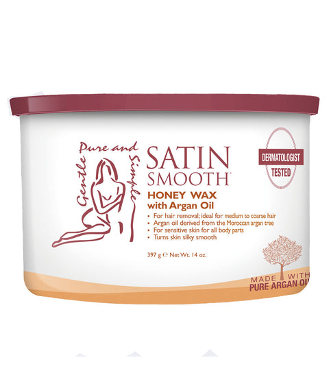 DannyCo Satin Smooth Honey / Argan Oil Organic Wax 14oz (814144)