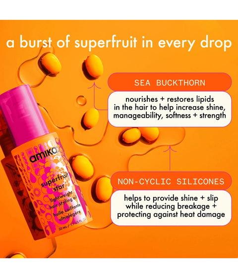 Amika Superfruit Star Lightweight Styling Oil 50ml