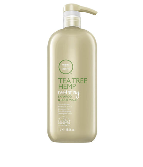 Paul Mitchell Tea Tree Hemp Restoring Shampoo and Body Wash, 1L