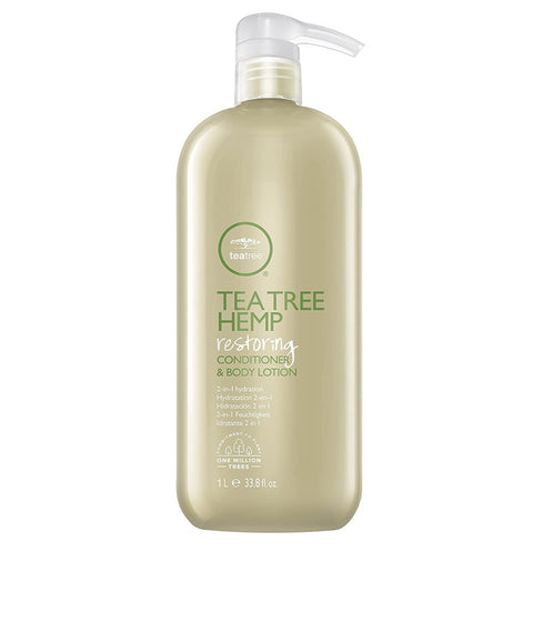 Paul Mitchell Tea Tree Hemp Restoring Conditioner and Body Lotion, 1L