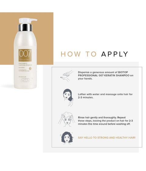 Biotop 007 Keratin Impact Shampoo 1L