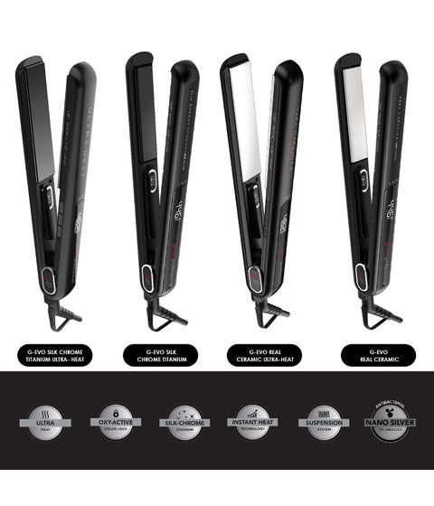 Ga.Ma Professional G-Evo Ultra-Heat Flat Iron 1.5"