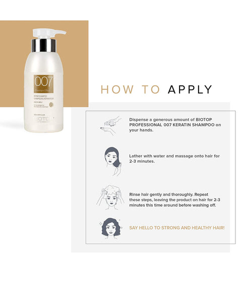Biotop 007 Keratin Impact Shampoo 330mL