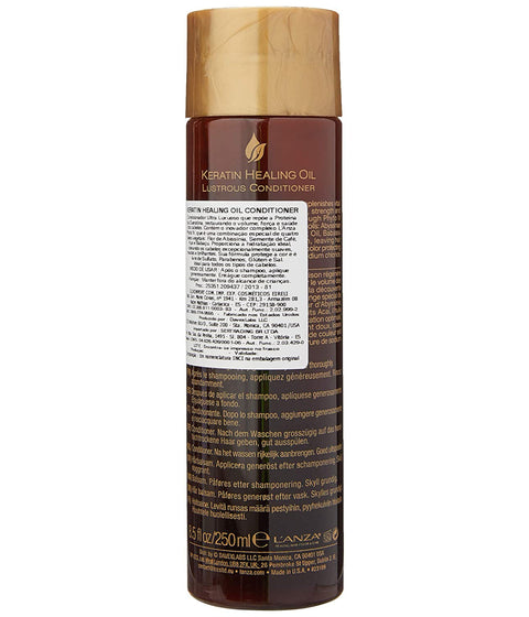 L'ANZA Keratin Healing Oil Lustrous Conditioner, 250mL
