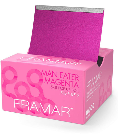 Framar 5 x 11 Magenta Pop Up Hair Foil 500 Sheets