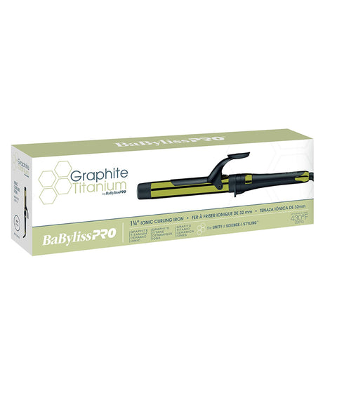 DannyCo BaBylissPRO Graphite Titanium Ionic Curling Iron, 3/4"