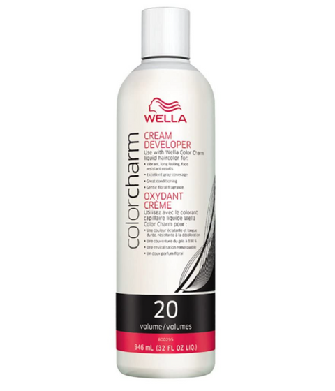 Wella ColorCharm Cream Developer 20 Volume, 946mL