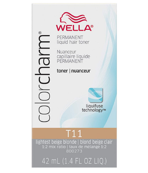 Wella ColorCharm Permanent Liquid Hair Toner T11, 42mL