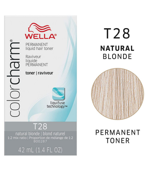 Wella ColorCharm Permanent Liquid Hair Toner T28, 42mL