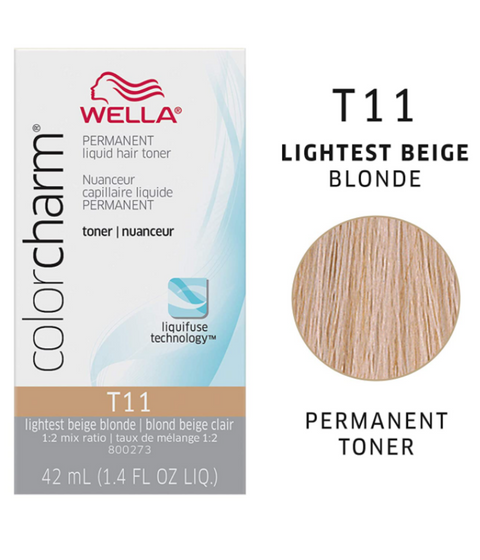 Wella ColorCharm Permanent Liquid Hair Toner T11, 42mL