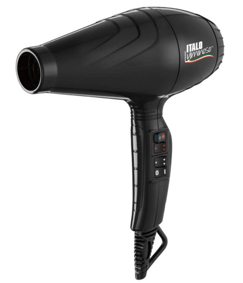 DannyCo BaBylissPRO Italo Luminoso Ceramic Hair Dryer, Black