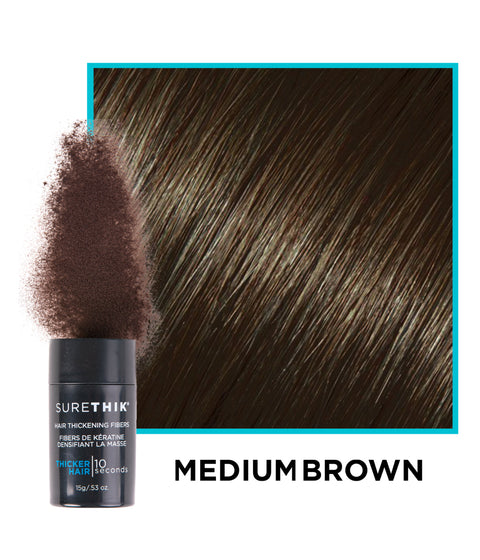 SureThik Hair Thickening Fibers Medium Brown, 15g