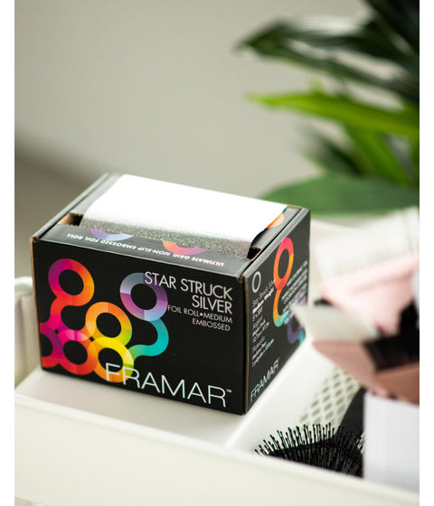 Framar Star Struck Silver Embossed Medium Foil 1lb Roll