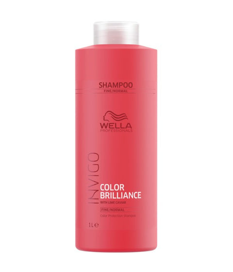 Wella INVIGO Brilliance Shampoo for Fine/Normal Hair, 1L