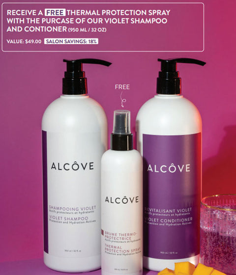ALCOVE VIOLET 1L DUO + FREE THERMAL PROTECTION SPRAY MJ25