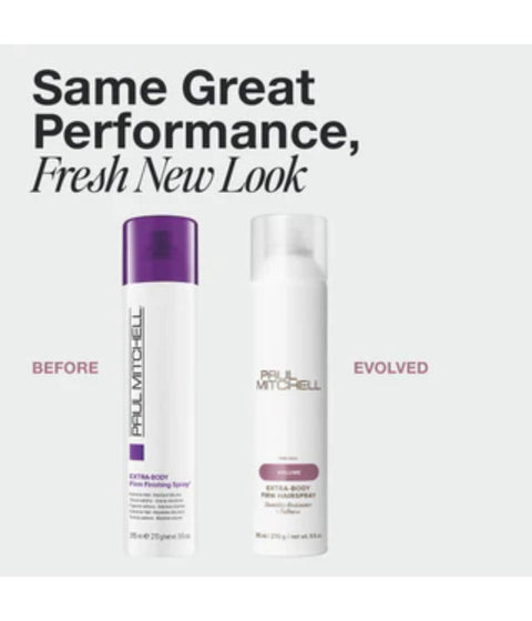 PM Extra-Body Firm Hairspray 315ml (Restaged)