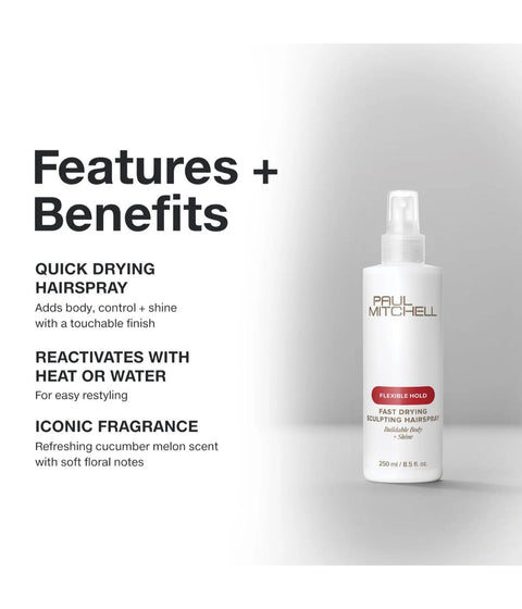 PM Fast Drying Sculpting Spray 250ml (Restaged)