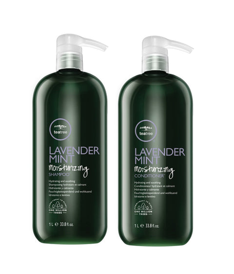 PM Tea Tree Lavender Mint 1L Duo (Shampoo Conditioner) O/S JF24