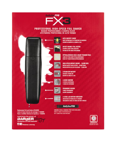 DA BP FX3 Double Foil Shaver - Black