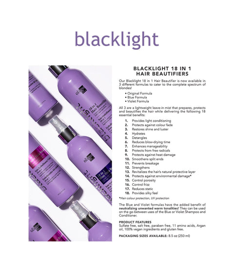 Oligo Blacklight  18 in 1 Violet Leave In Hair Beautifier 250ml