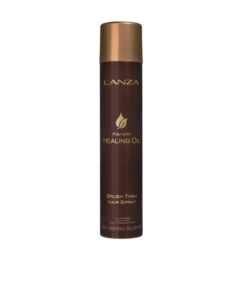 L'ANZA Keratin Healing Oil Brush Thru Hairspray, 350mL