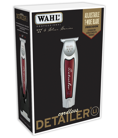 wahl pro 5 star cordless detailer packaging