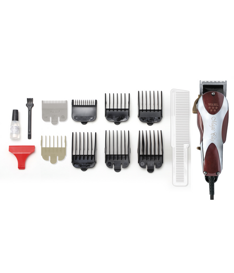 wahl pro 5 star magic with 8 guides, brush, oil, guard and comb