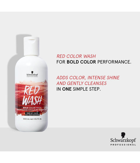 Schwarzkopf Bold Color Wash Red, 300mL
