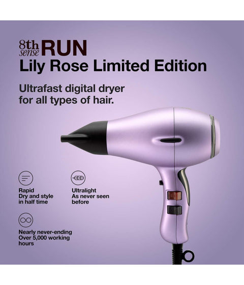 Elchim 8th Sense RUN Hair Dryer, Lily Rose Edition