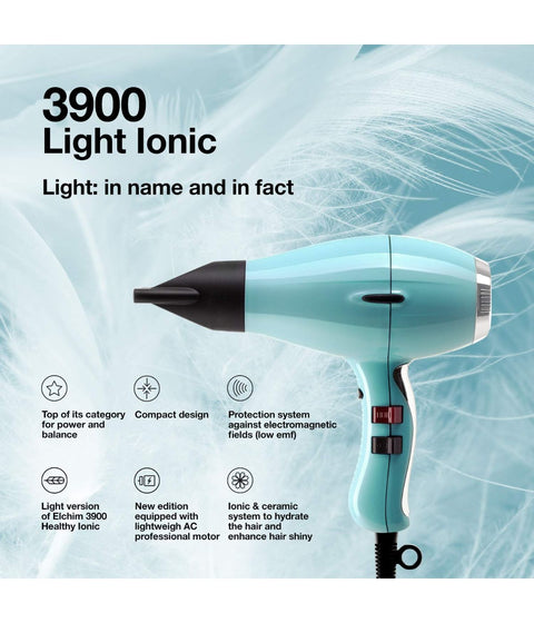Elchim 3900 Light Ionic Hair Dryer, Light Fifties Edition