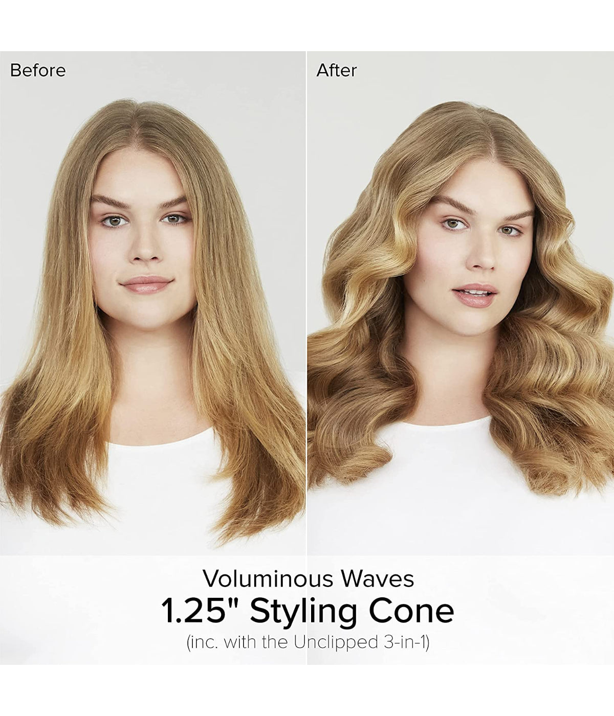 Unclipped curling clearance iron