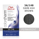 Wella ColorCharm Permanent Liquid Hair Color 3A/Dark Ash Brown, 42mL