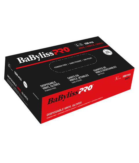 DannyCo BaBylissPRO Disposable Vinyl Gloves Large 100 per box