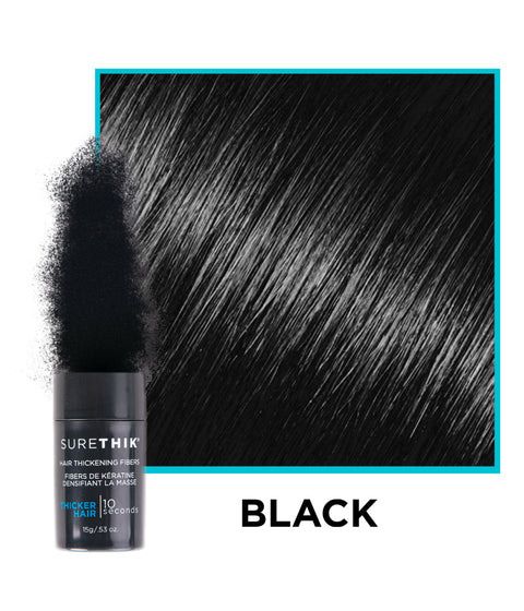 SureThik Hair Thickening Fibers Black, 15g