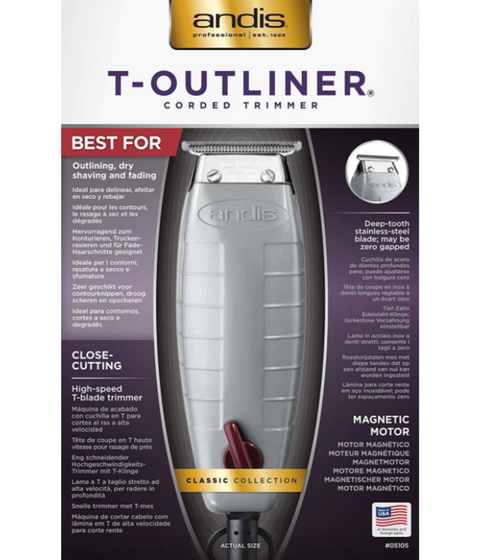 andis pro t-outliner packaging