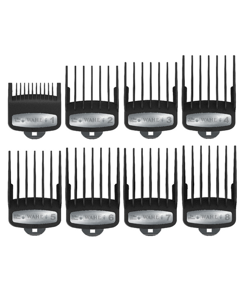 wahl pro 8-pack premium black cutting guides