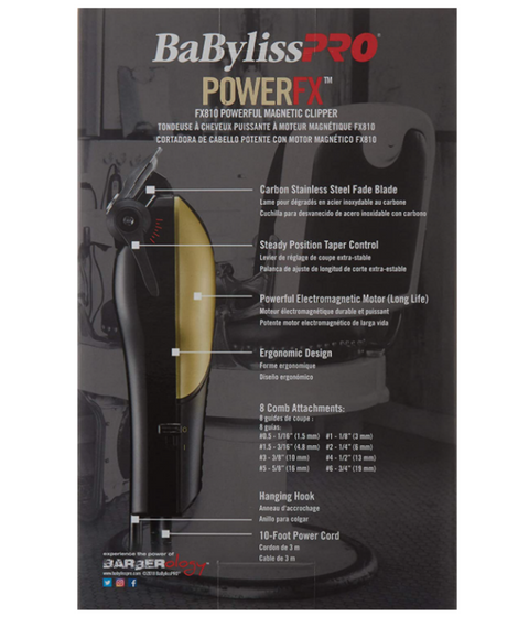 DannyCo BaBylissPRO PowerFX Magnetic Motor Clipper FX810