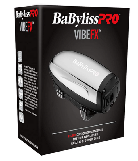 DannyCo BaBylissPRO VibeFX Cordless Massager, Silver FXSSM1