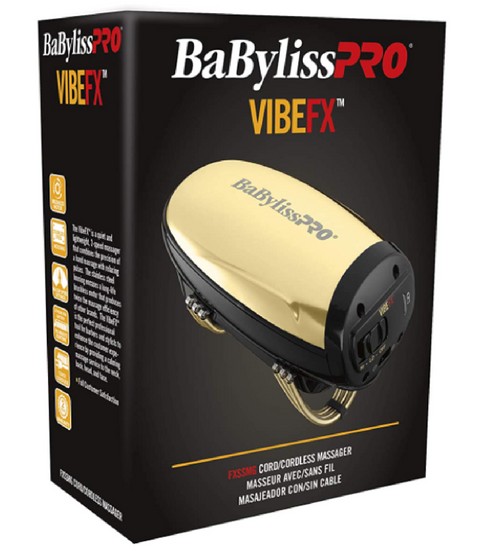 DannyCo BaBylissPRO VibeFX Cordless Massager, Gold FXSSMG