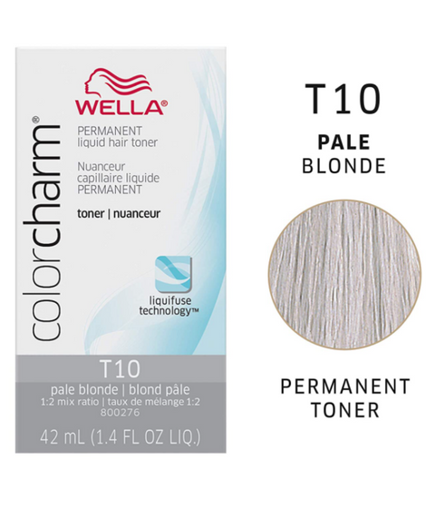 Wella ColorCharm Permanent Liquid Hair Toner T10, 42mL