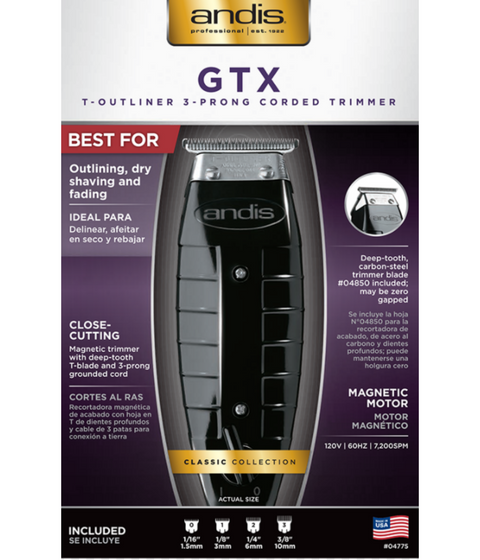 andis gtx t outliner packaging