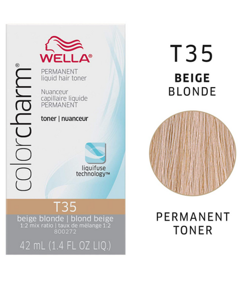 Wella ColorCharm Permanent Liquid Hair Toner T35, 42mL