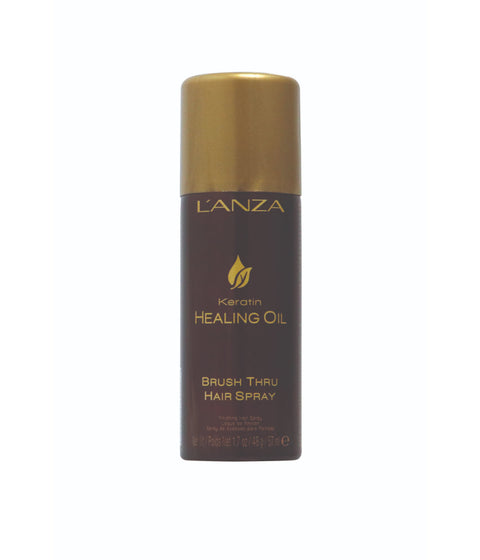 L'ANZA Keratin Healing Oil Brush Thru Hairspray, 57mL