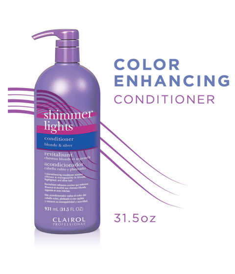 Clairol Shimmer Lights Conditioner, Blonde & Silver, 31.5oz