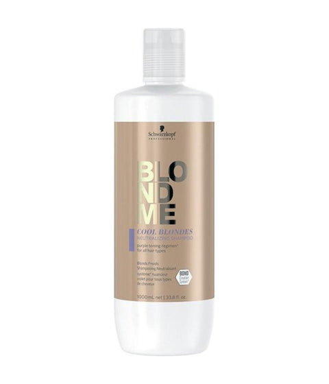 Schwarzkopf BlondMe Cool Blondes Neutralizing Shampoo, 1L